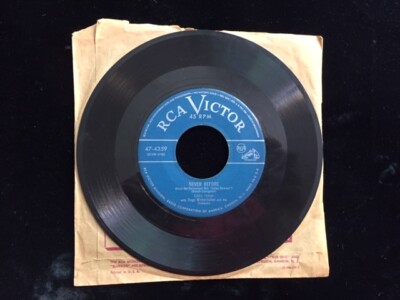 Eddie Fisher Any Time b/w Never Before 45-rpm Record VG Vinyl
