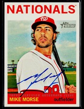 Mike Morse 2013 Topps Heritage ROA-MM Real One Autograph Nationals
