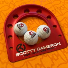 Scotty Cameron Gallery Titleist Circle T TOUR ONLY RED PUTTING CUP 3 CT Balls