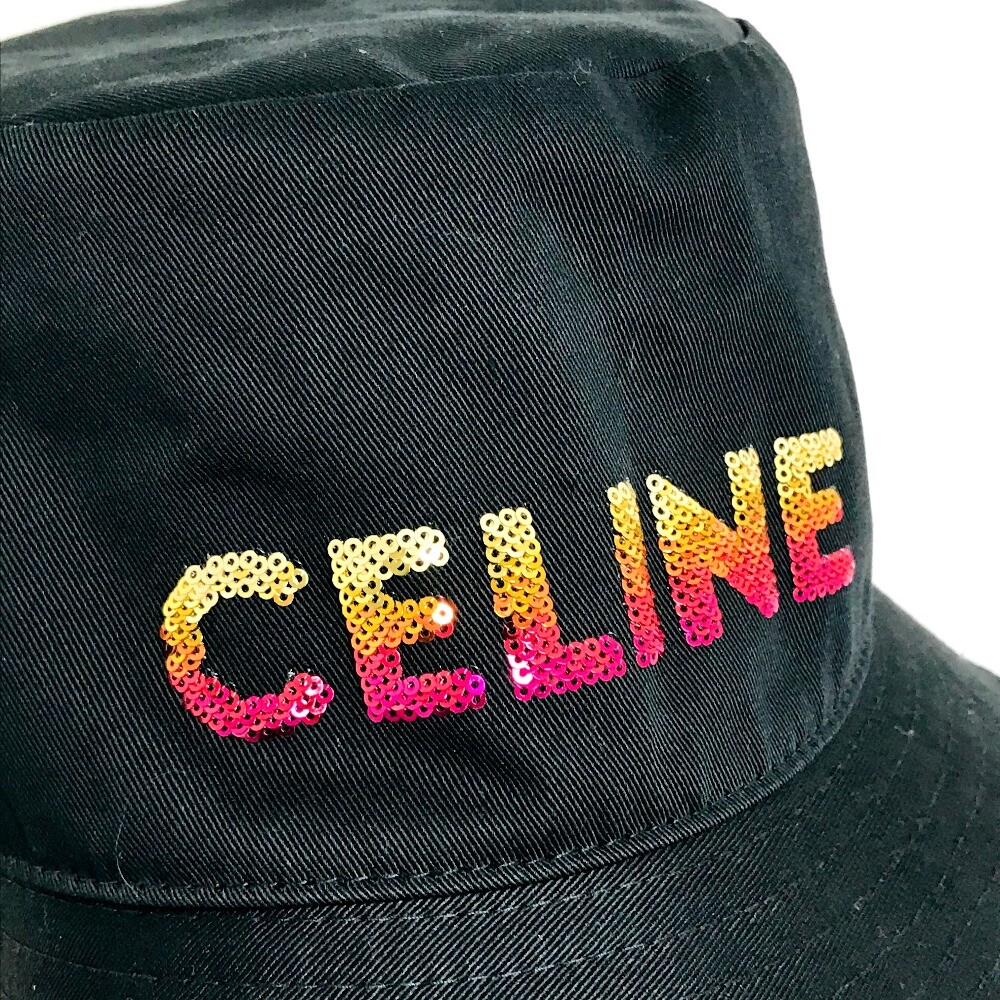 CELINE 2AUO1968P Embroidered gradient sequin hat Bucket hat 