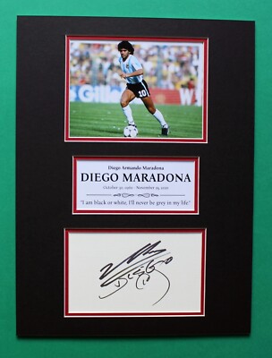 DIEGO MARADONA AUTOGRAPH masterly display The Golden Boy | eBay UK