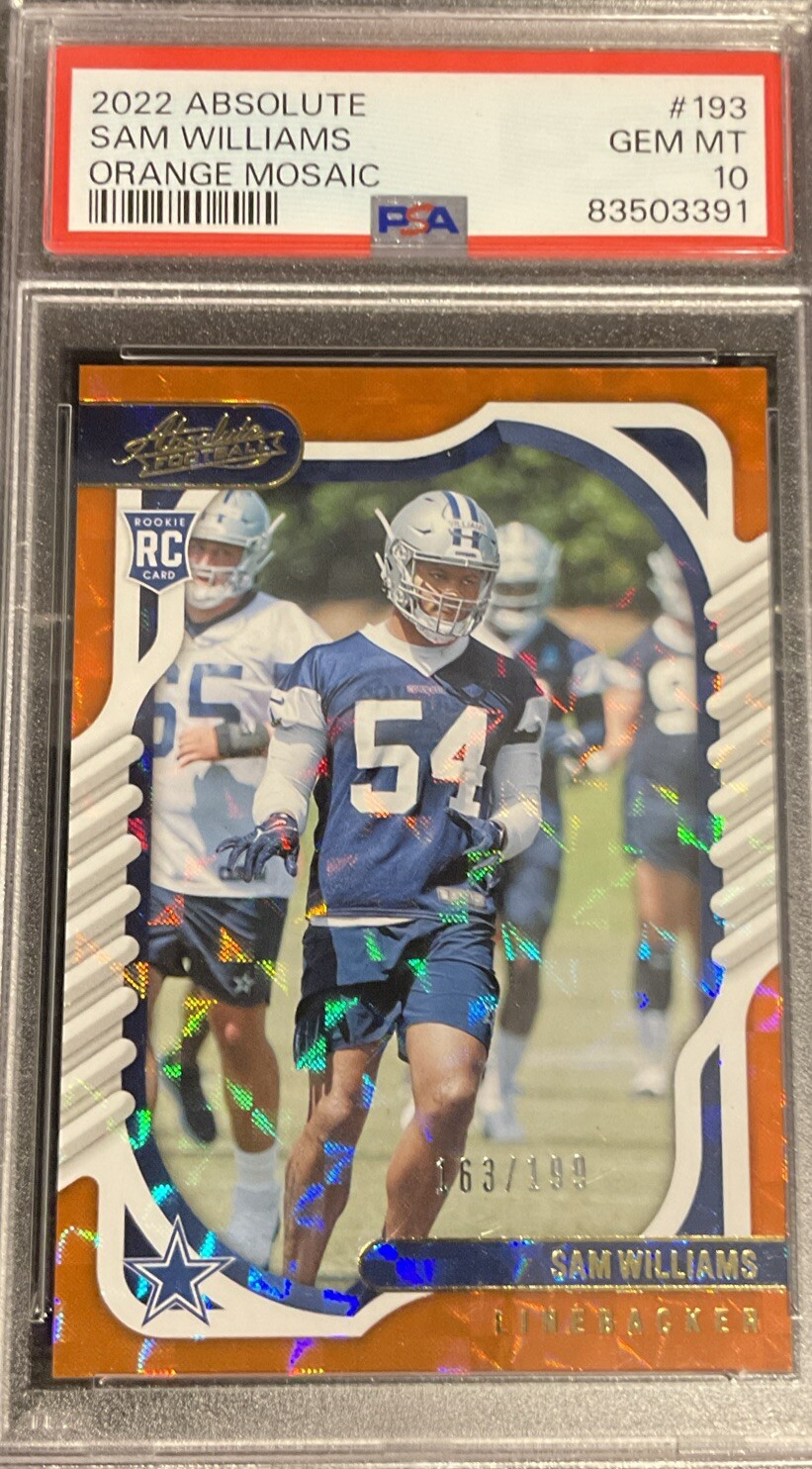 Sam Williams Panini Absolute #193 Orange Mosaic