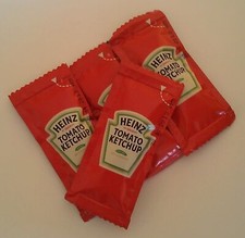 Image of 25 (1 x 25) Heinz Tomato Ketchup - Individual 11g Sachets