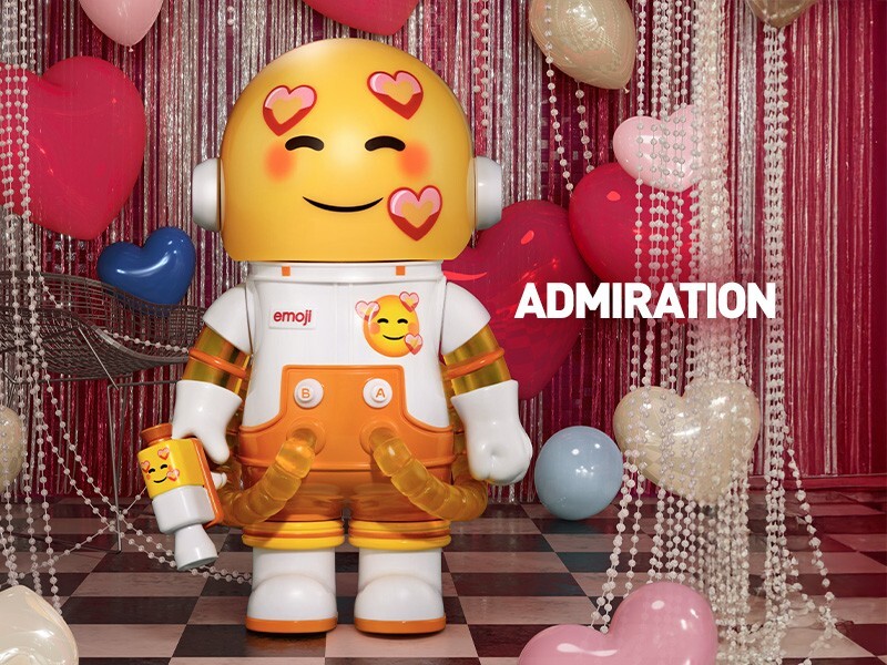 POPMART MEGA SPACE MOLLY emoji BOX フィギュア POP NOW:MEGA SPACE MOLLY 100% × emoji？ Series - POP MART
