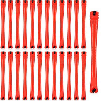 WILLBOND 60 Pcs Perm Rods Natural Long Short Hair Perm Rods with Elastic Rubber