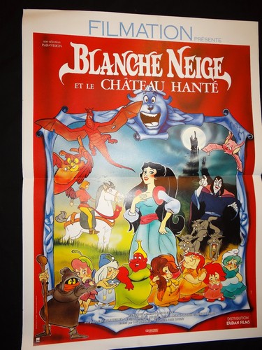 Blanche Neige Et Le Chateau Hante Affiche Cinema Animation Ebay