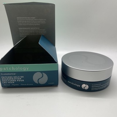 NIB SEALED PATCHOLOGY Flashpatch Restoring Night Eye Gels 15 PAIRS Retinol