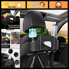 Multifunctional Back Seat Car Organizer - 4 in 1 Storage Box with Cup Holder, Ti