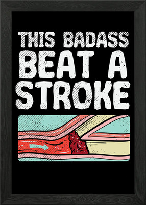 This Badass Beat A Stroke Gerahmtes Wandbild Poster Leinwanddruck Bild