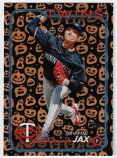 2024 Topps Update Griffin Jax Jack-O'-Lantern Foil Parallel #US43 Twins, Rays