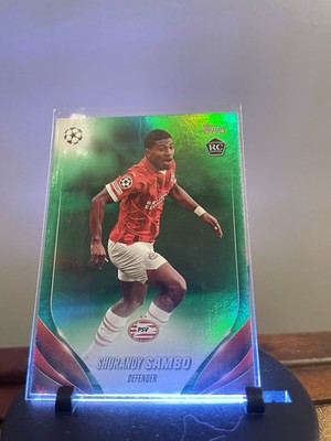 2023-24 Topps UEFA Club Competitions - Shurandy Sambo #27 Green Foil /99 (RC)