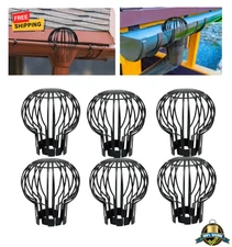 2PCS Downspout Filter Gutter Guard Drain Cover Prevent Leaves & Clogging