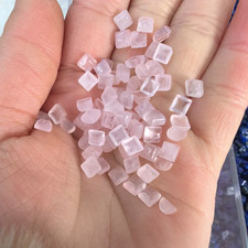 50pcs 4mm Natural Rose Quartz Stone Square CAB CABOCHON for DIY Jewelry Making