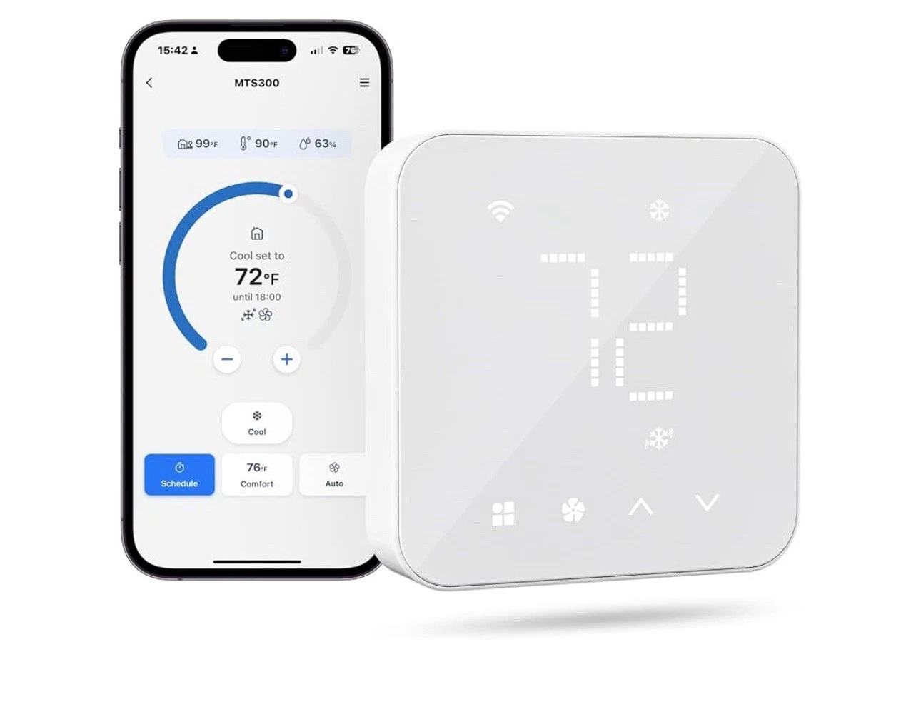 meross Smart Thermostat for Home WiFi Thermostat Works with Matter Alexa Appl...