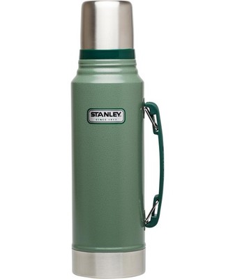 Stanley Heritage Classic Vacuum Bottle with Handle 1.1 Qt | Wide Mouth W/Leakpro