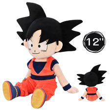 Muñeco de Peluche Goku 12" Dragon Ball Z Super Saiyan Auténtico Anime Juguete Coleccionable
