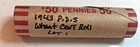 1943 Lincoln Wheat Steel Cent Roll, P-D-S, VG-F+ Lot 1
