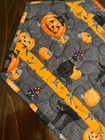Handcrafted-Quilted Table Runner-Halloween-NEW 2026 Jack-O-Lanterns & Cats Galor — photo 1