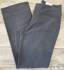 2016 Elle Bootcut Gray Dot Trouser Pants Polka Dot Career Casual Pant Size 4
