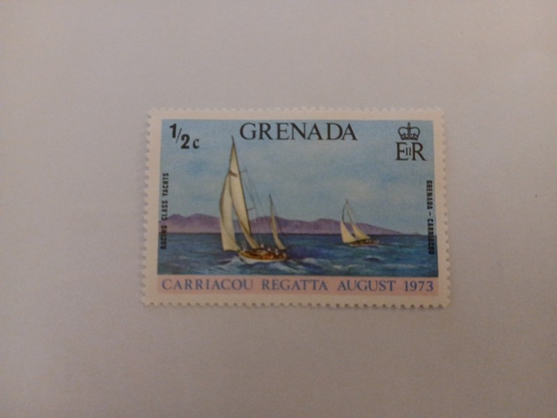 Grenada 1/2c Carriacou Regatta August 1973  Stamp Sailboats
