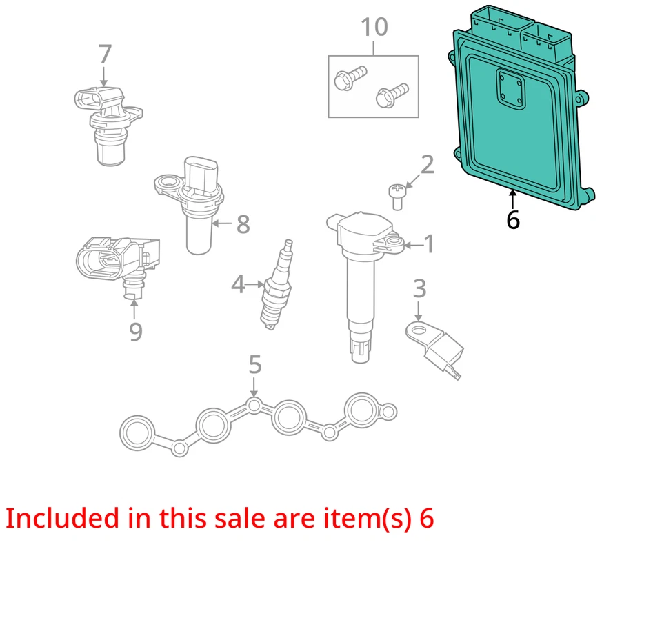 Engine ECM Electronic Control Module Fits 12 COMPASS 2731340 Foto 3 de 4