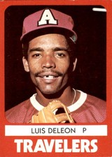 1980 Arkansas Travelers TCMA #7 Luis DeLeon Ponce Puerto Rico PR Baseball Card