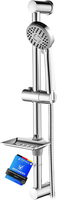 Ibergrif Brausestangenset Edelstahl, Duschstange Mit Handbrause 3 Strahlarten, D