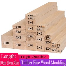 Pine Decorative Molding Planed Wood Timber Square Edge Length 10cm 20cm 30cm