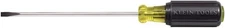 Klein Tools 601-10 Flat Head Screwdriver, Made in USA, 10-Inch, Black 