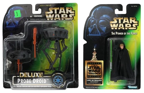 1996-97 Kenner Star Wars Power of The Force Sealed Figures Lot (2)