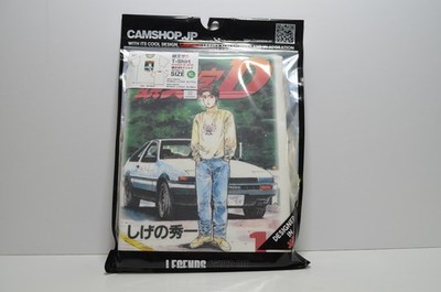 Initial D T-Shirt XL Vol.1 Manga Cover Takumi AE86 CAMSHOP Japan Official