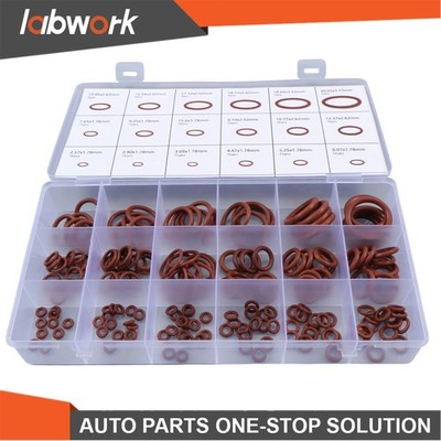 Labwork 180 Pcs Brown Metric FKM O-Ring Kit Fit High Heat Applications with Box