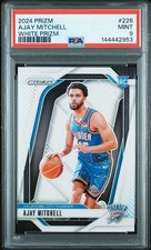 2024 PANINI PRIZM | WHITE PRIZM [#15/175] #226 AJAY MITCHELL PSA 9 RC