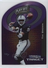 1997 Playoff Zone Prime Target Purple Tim Brown #13 HOF 12jy