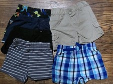 Baby Boy Clothes Lot Mixed Brands 6-9 Month Summer Shorts 6 Pcs Us Polo Carters