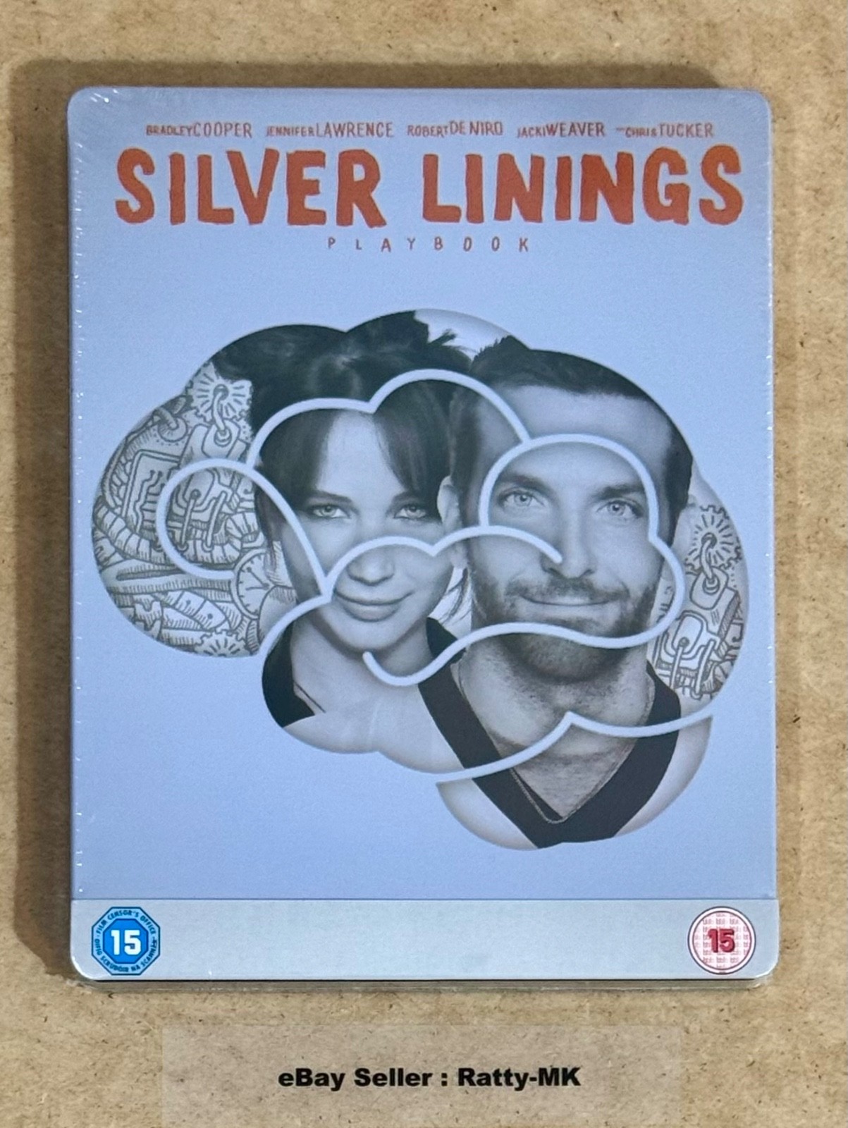 SILVER LININGS PLAYBOOK - UK EXCLUSIVE BLU RAY STEELBOOK - NEW & SEALED
