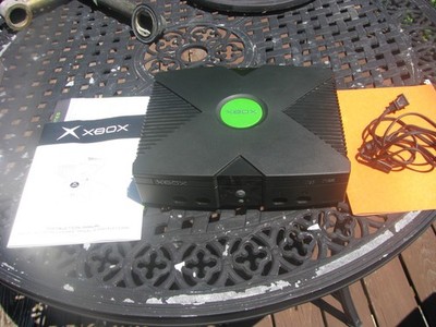Microsoft Original Xbox Console W/ Power Cord & Instruction Manual Tested Works