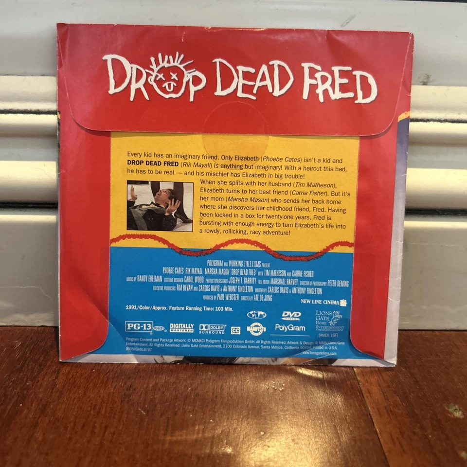 Drop Dead Fred 1991 (2004 DVD) Pizza Hut Promo Paper Sleeve Sealed - Image 2 of 2