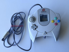 Sega Dreamcast Console 1 Controller 1 Blue Visual Memory Unit And Cables Tested