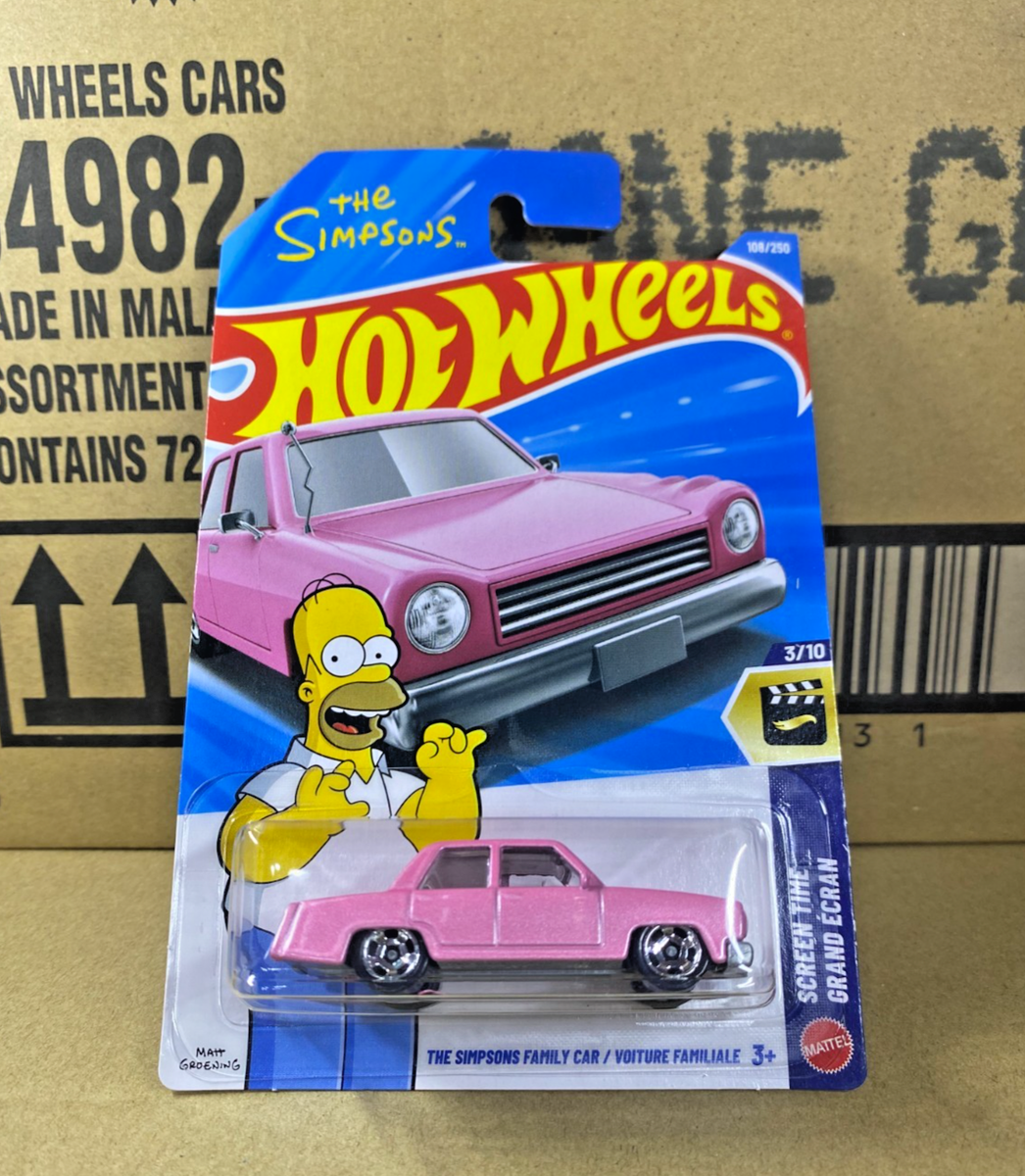 2026 Hot Wheels Mainline Case E The Simpsons Family Car Series