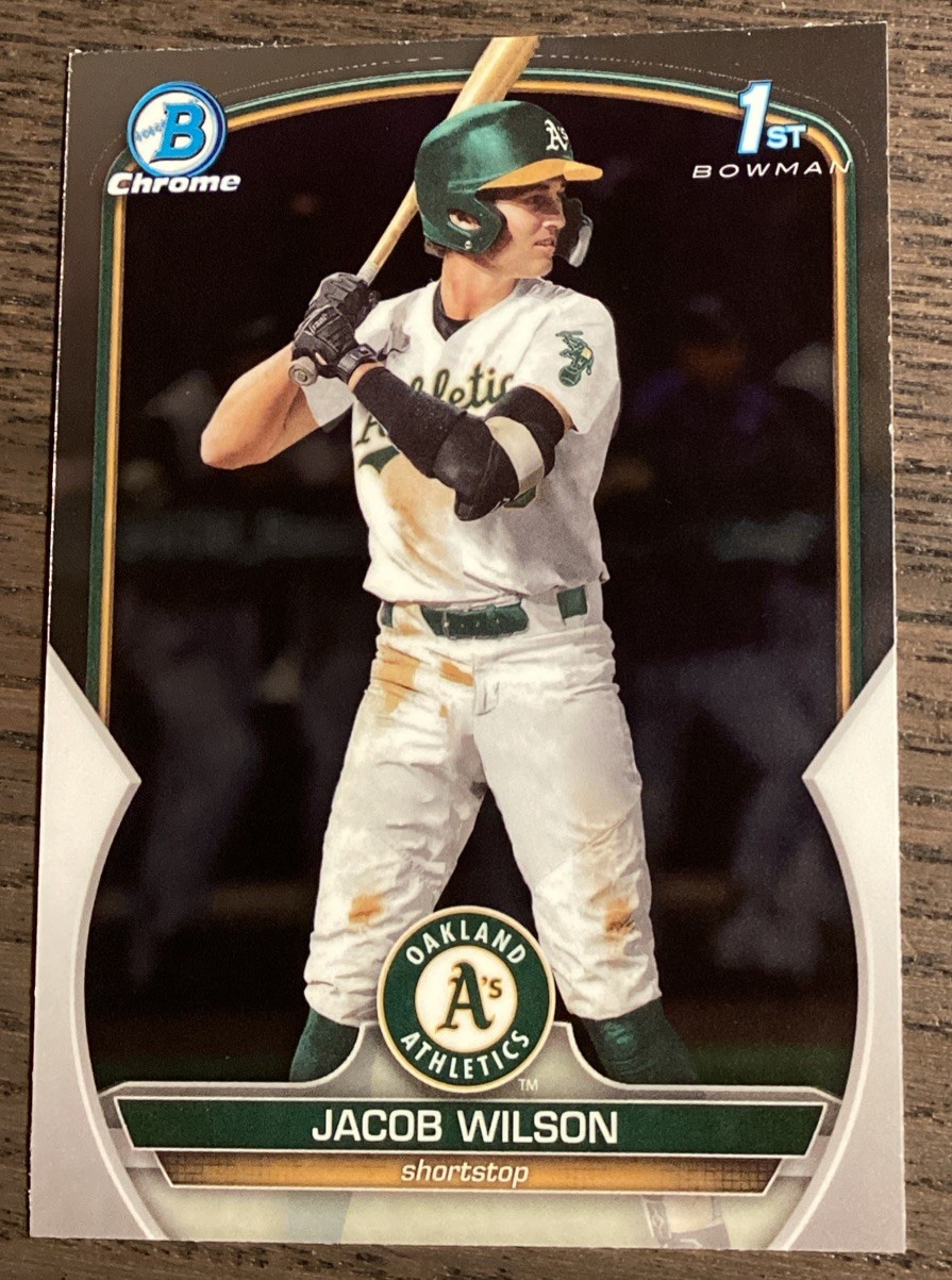 2023 Bowman Draft Chrome Jacob Wilson #BDC-121 1st Bowman Athletics