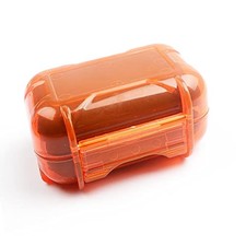 ABS Resin Hard Storage Box Multifunction Protective Case for Earphone, Red
