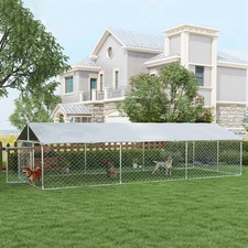 19.7'x7.5' Outdoor Dog Kennel for Large-Sized Dogs Waterproof UV Resistant Roof