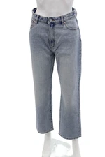 ABRAND Womens Venice Straight Jeans - Light Blue Size 27