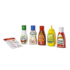 Melissa  Doug 5-Piece Favorite Condiments Play 8.0 x 7.5 x 5.0,