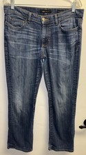 BKE Payton Jeans Womens 30R Blue Denim Stretch Distressed Bootcut Casual HEMMED