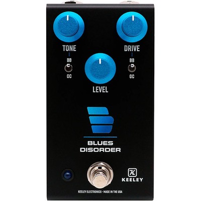 Keeley Blues Disorder Overdrive & Distortion Effects Pedal BlackBlue