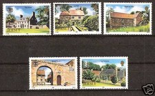 JERSEY # 399-403 MNH 50TH ANNIVERSARY NATIONAL TRUST, LANDSCAPES