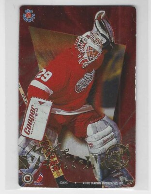 1995 Chris Martin Pro Magnets Iron Curtain Insert #IC5 MIKE VERNON Red Wings
