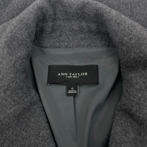 Ann Taylor Wool Cashmere Double Breasted Belt Coat Dark Gray Women Size S - Picture 7 of 8